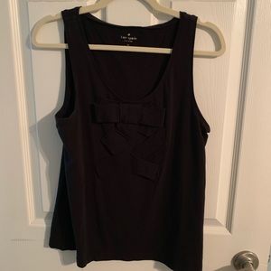 Kate Spade ♠️ Black Tank with Ribbon detail